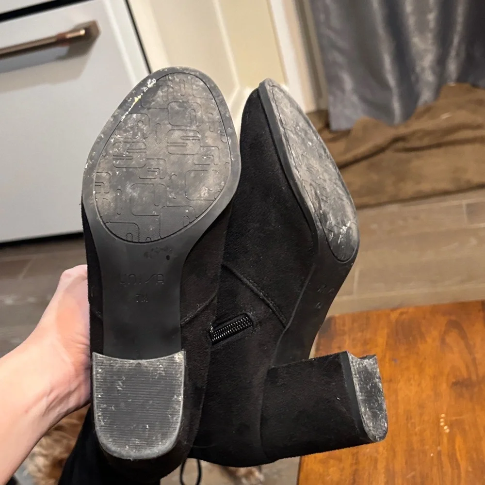 Women's Black Ankle Boots - Picture 9 of 9